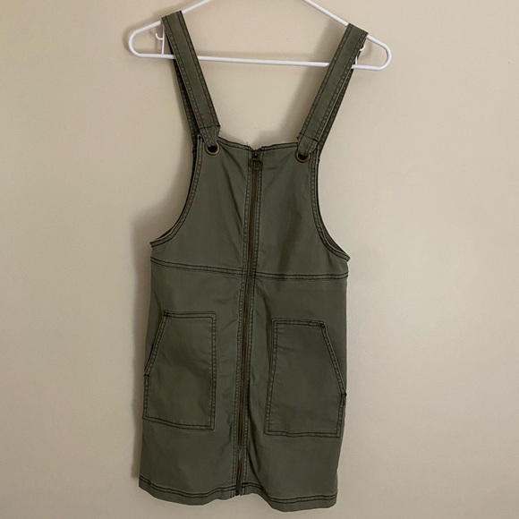 Olive Zip-Up Front Romper - Picture 11 of 12